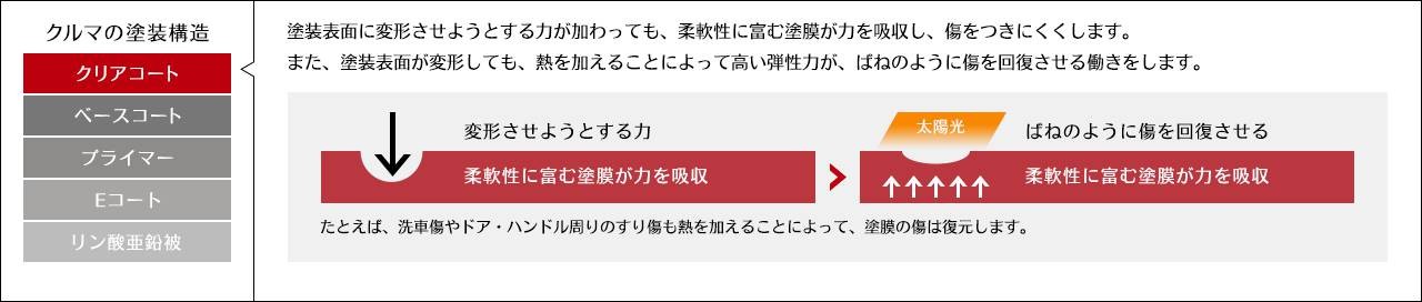 塗膜の復元イメージ
